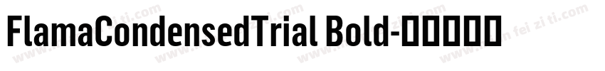 FlamaCondensedTrial Bold字体转换